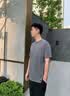 卡帝樂鱷魚（CARTELO）【80s液氨】絲光棉短袖T恤男純色涼感高端2026夏季透氣百搭休閑風(fēng) 暗紫色 M 曬單實(shí)拍圖