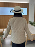波司登26年秋女款老錢風薄款抗皺襯衫領內收腰羽絨服外套B260134136  曬單實拍圖