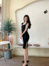 DPLAY夏新款法式优雅黑色赫本风气质修身吊带裙显瘦长裙小黑裙 经典黑 S 实拍图
