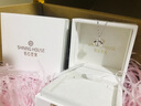 鉆石世家 【門(mén)店同款】愛(ài)隨心動(dòng)小燈芯18K金鉆石吊墜鉆石項鏈 節日禮物 18K金銀白色 單吊墜主石8分 曬單實(shí)拍圖
