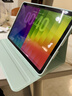 QBOSS適用ipad air8保護套ipad air11寸保護殼air5蘋果平板Air7/6軟4旋轉10.9防摔智能休眠簡約原野綠 曬單實拍圖