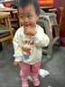 G.DUCKKIDS童裝女童秋裝套裝新款兒童休閑運動衣服中小童長袖衛(wèi)衣褲子兩件套 米色 80 (建議寶寶8-10公斤 12-24個 曬單實拍圖