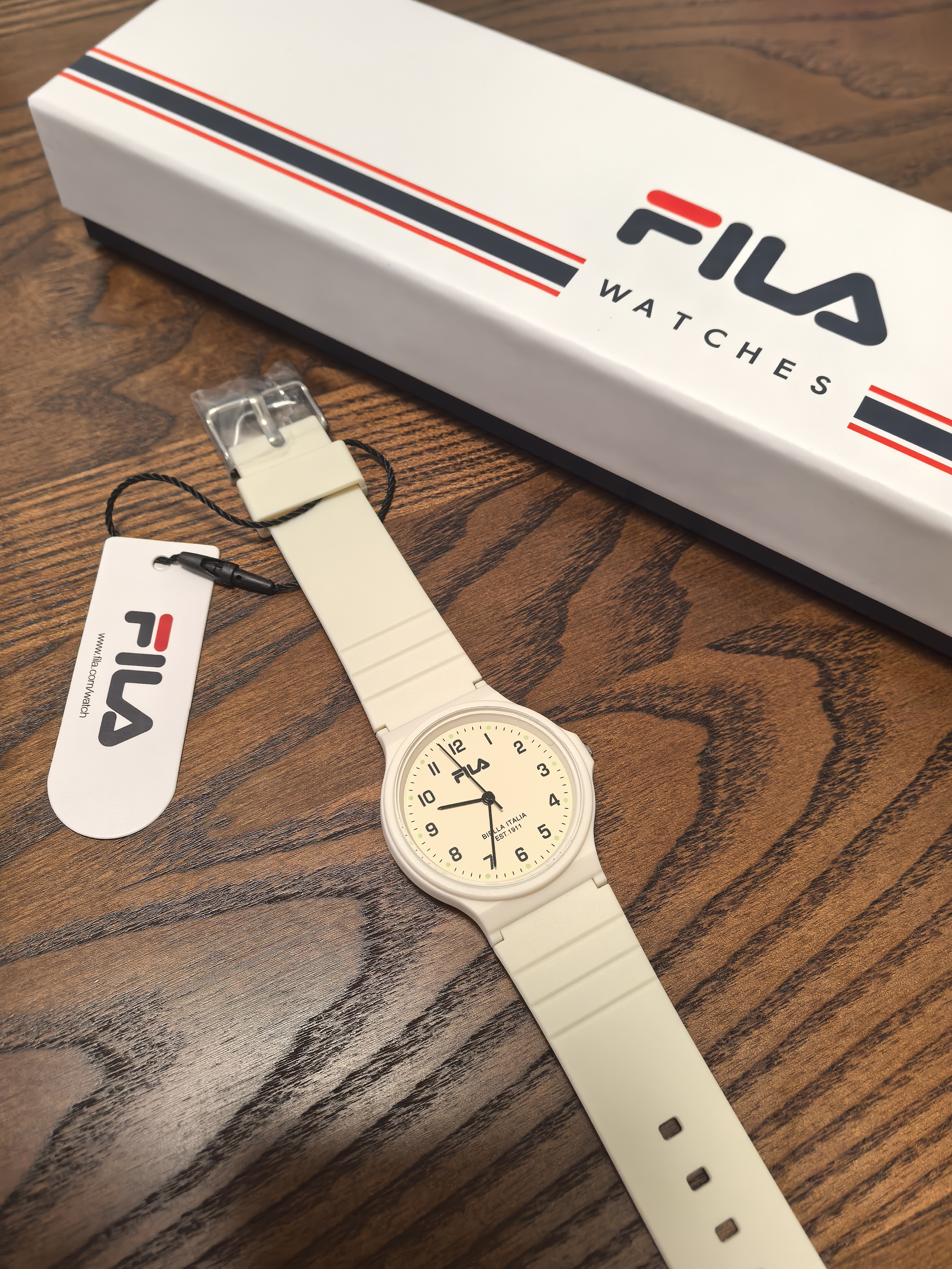 斐樂（FILA）學生手表初高中生男女兒童生日禮物考試機械石英手表6586-002 曬單實拍圖