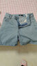 森馬（Semir）牛仔褲女夏季涼感抑菌做舊顯瘦A字直筒褲2042復古寬松風短褲潮流 曬單實拍圖