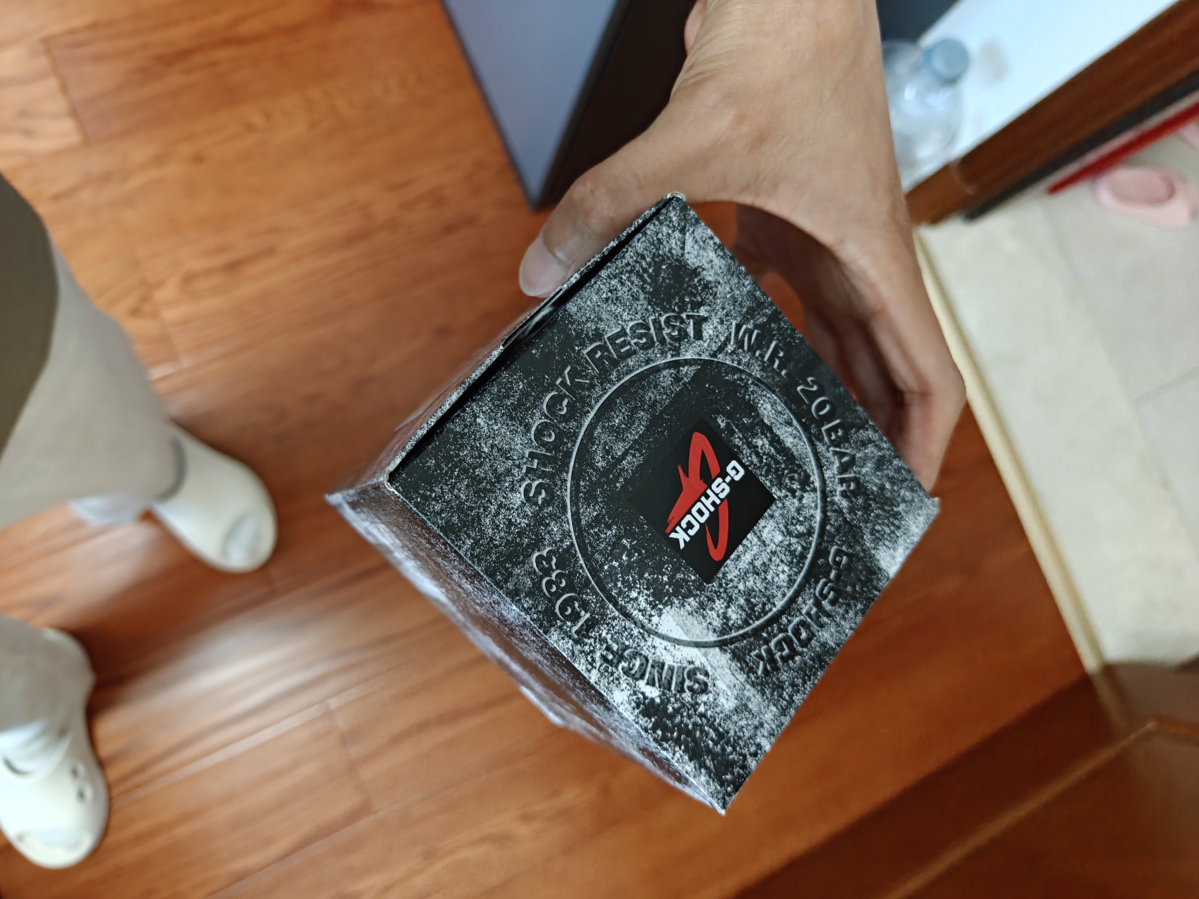 卡西歐（CASIO）手表gshock多功能方表善哉同款運動小方塊送男朋友日韓表520禮物 GW-B5600HR-1善宰同款 曬單實拍圖