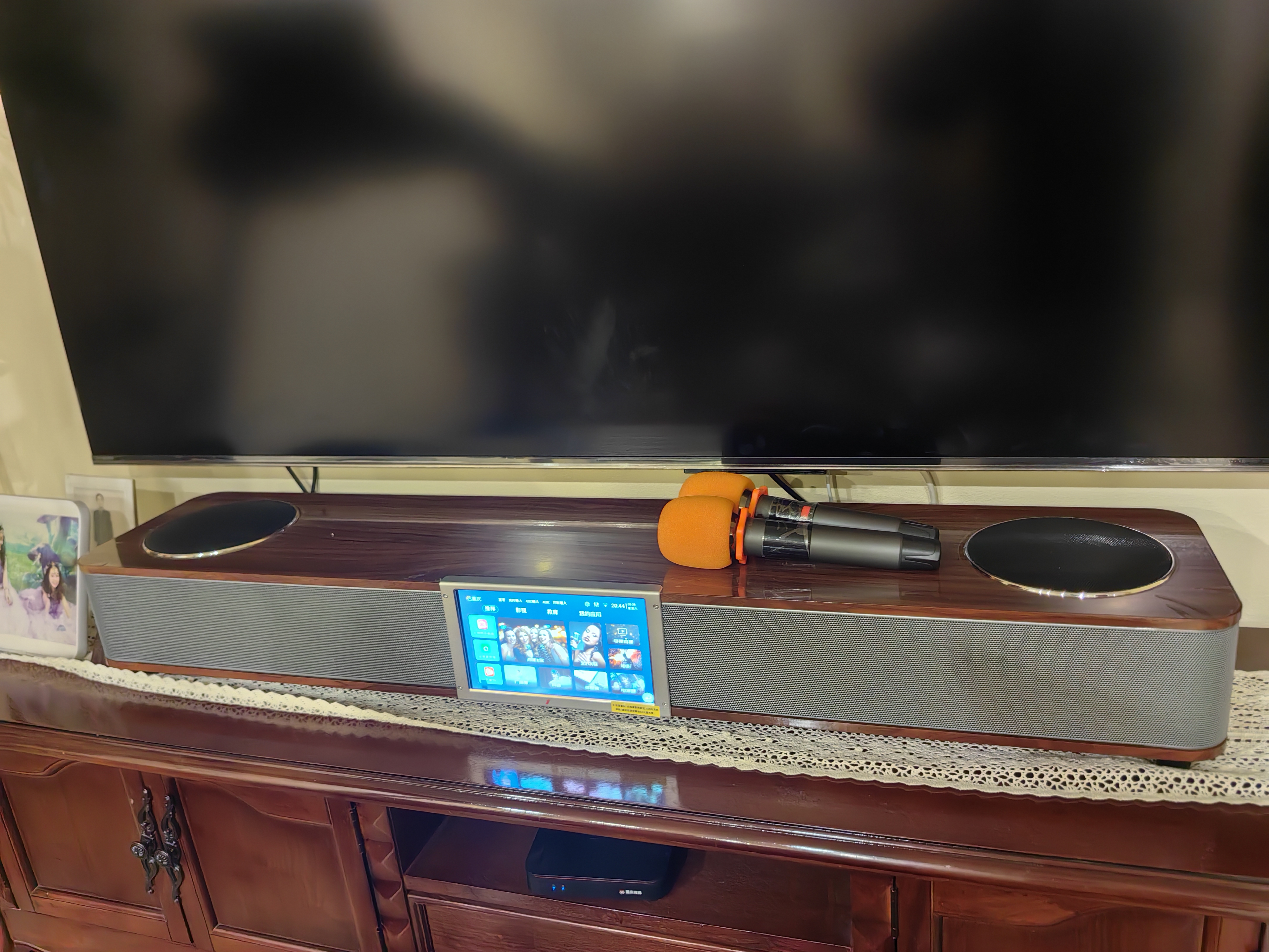 山水（SANSUI）DV-93P電視音響K歌一體機(jī) 回音壁全景聲影院家庭KTV套裝帶點歌機(jī)唱歌卡拉OK視頻音箱智能藍(lán)牙 曬單實拍圖
