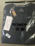 羅蒙（ROMON）T恤男短袖夏季潮流冰絲感百搭上衣商務(wù)休閑透氣打底衫LY7藏藍(lán)XL 曬單實(shí)拍圖