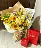 老鳳祥和田玉銀耳釘女耳墜環飾2026新款輕奢生日紀念日禮物送女朋友 曬單實拍圖