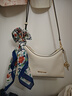 MICHAEL KORS邁克高仕【夏季新品】MK Sammy 女士小號腋下包斜挎包月牙包 奶白色 289 小號 曬單實(shí)拍圖
