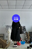 詩凡黎（‘S EIFINI）【 風鈴裙】碎花V領短袖連衣裙2026春新款浪漫復古收腰氣質長裙 黑色 M 曬單實拍圖