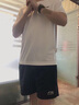 李寧 運動(dòng)服套裝男夏季薄款速干短袖T恤新款男士跑步訓練休閑短褲 標準白套裝【速干】 L 曬單實(shí)拍圖