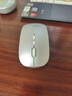 聯(lián)想（Lenovo）無線鼠標(biāo)無線靜音藍牙鼠標(biāo)可充電輕薄便攜筆記本電腦ipad平板安卓蘋果手機通用無線商務(wù)辦公鼠標(biāo) 銀色-雙模版【左右靜音按鍵】 無線藍牙鼠標(biāo)【Type-c充電/配充電線】 曬單實拍圖