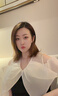 德瑪納【仙感上分】夏季公主蝴蝶結透視拼接V領垂順80D亂麻女連衣裙 曬單實拍圖