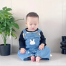 優(yōu)奇女寶寶牛仔背帶褲套裝褲子?jì)胗變嚎蓯鄢扰呵锛就獬鲆路婪?牛仔背帶褲【不含上衣】 100 曬單實(shí)拍圖