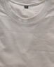 凡客誠品（VANCL）短袖男夏季男士t恤純棉圓領(lǐng)寬松大碼基礎(chǔ)純色半袖體恤 白色 XL 曬單實(shí)拍圖
