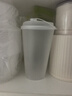 特美居（temeiju）奶茶杯一次性飲料杯500ml*20套 塑料咖啡杯帶蓋果汁杯子帶吸管 曬單實拍圖