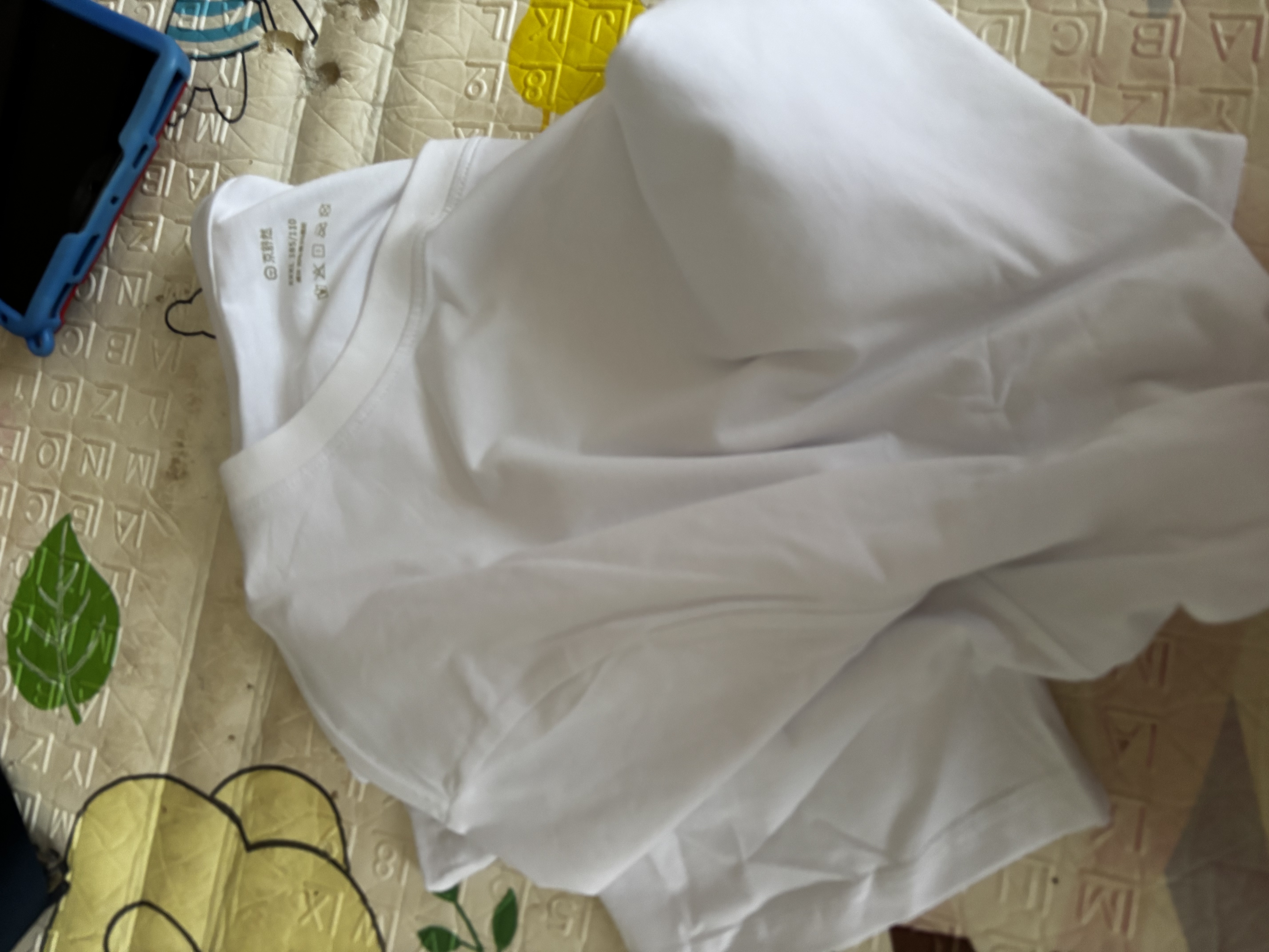 京舒然京東自有品牌棉·10A抑菌新疆棉男裝短t打底衫T恤 白色 3XL七夕 曬單實拍圖
