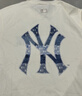 MLB官方 棉T恤男女裝2026夏季新款運動上衣復古老花半袖寬松休閑短袖 奶油色/NY XL 180/100A 曬單實拍圖