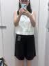 優衣庫針織打褶中褲女裝26春夏新款485178 32 深米色 M 曬單實拍圖