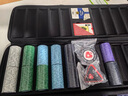 POKERABOVE德州撲克籌碼套裝陶瓷籌碼套裝帶面值籌碼可定制（哥特帶面值） 500片套裝（CL黑EVA碼箱裝） 曬單實(shí)拍圖