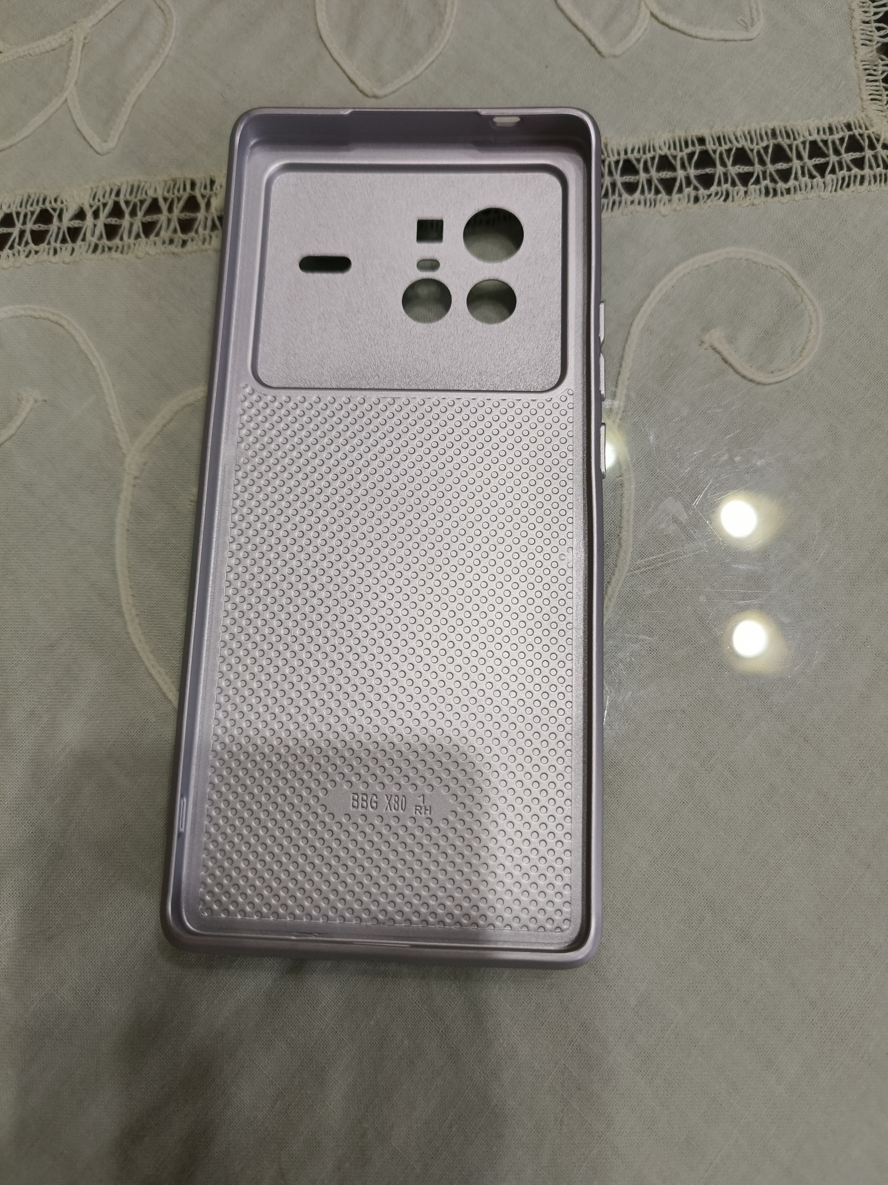 適用于vivoX80手機殼 高端玻璃防摔新款 2026戛納 紳士黑 vivoX80 曬單實拍圖