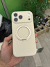 飛利浦（PHILIPS）【真液態丨環保】適用蘋果17promax手機殼iPhone17pro液態硅膠磁吸360°支架17防摔軟糯保護套男女 【紫色】軟糯手感 | 全包相機鍵 iPhone17pro 曬單實拍圖
