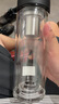 萬象（WANXIANG）雙層玻璃杯男士杯節日禮物茶杯大容量車載便攜水杯茶商務辦公水杯 V274R-石墨黑480ml 曬單實拍圖