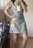 三吉黑花【知音】新中式天絲莫代爾旗袍女2026新款連衣裙子短裙潮 彩鳶 現貨 M 曬單實拍圖