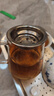 金鑲玉玻璃公道杯 帶不銹鋼過濾茶漏網茶海茶具配件分茶器 帶漏公杯 曬單實拍圖