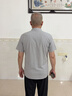 雅鹿新款中國風立領短袖襯衫男加肥加大碼夏季冰絲涼感免燙寬松T恤男 曬單實拍圖