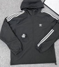 adidas通勤百搭經典休閑運動連帽夾克外套男女春夏阿迪達斯三葉草 黑色   M 曬單實拍圖
