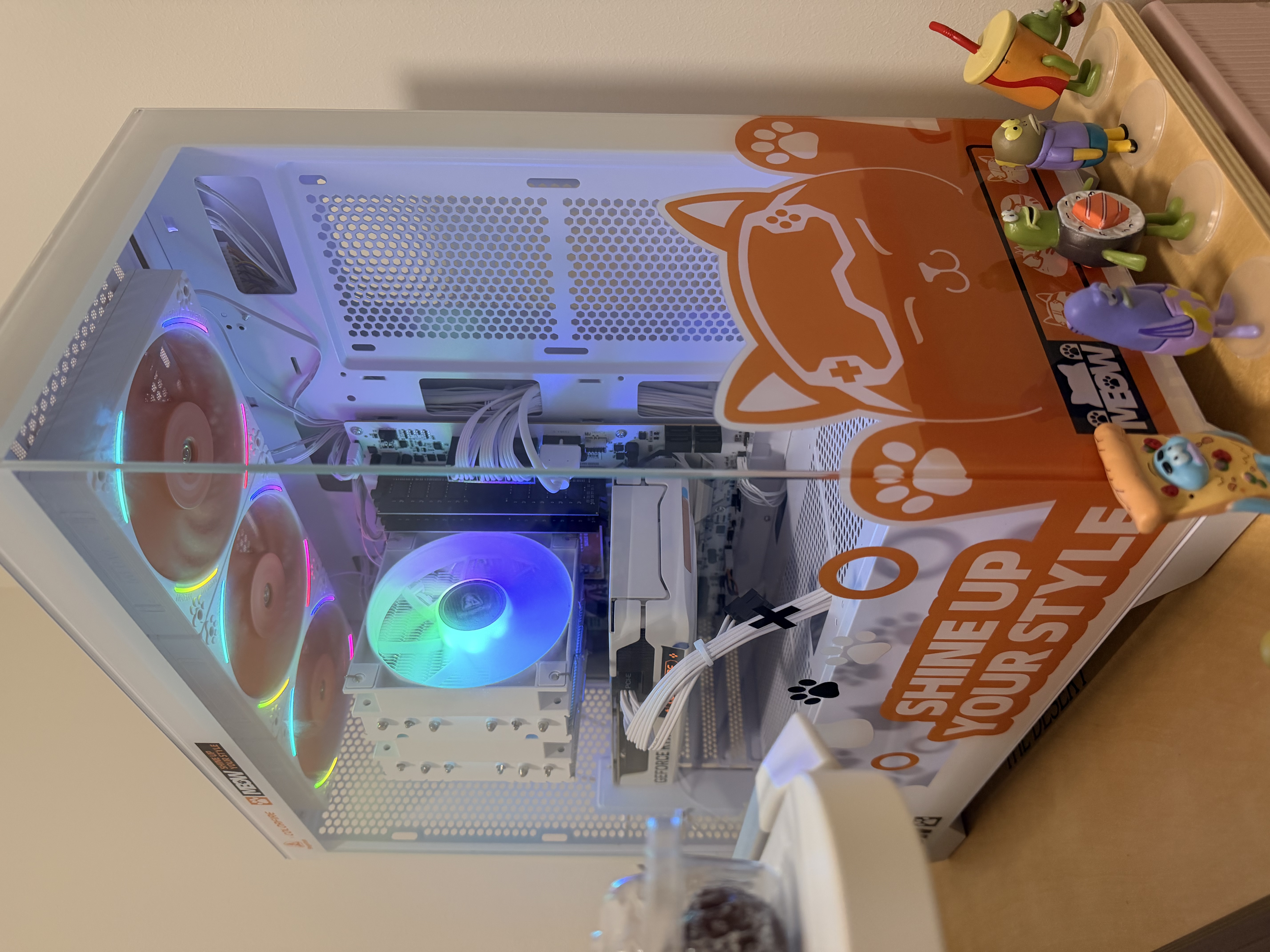 七彩虹（Colorful） RTX5060TI 5070顯卡搭酷睿i5 14600KF 12400F橘貓定制款 游戲直播設計電腦主機臺式組裝機 配五：14600KF丨32G丨1TB丨5060TI 曬單實拍圖