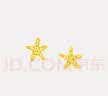 周大福辰星海星黃金耳飾女 約1.75g EOF1868生日禮物七夕禮物 曬單實拍圖