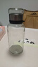 【送杯套】大容量加厚玻璃杯子便攜杯茶水分離帶杯套泡茶水杯 透明 1000ml噸噸桶 1只裝 曬單實拍圖