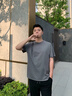 卡帝樂鱷魚（CARTELO）【80s液氨】絲光棉短袖T恤男純色涼感高端2026夏季透氣百搭休閑風(fēng) 暗紫色 M 曬單實(shí)拍圖