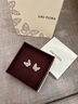 EAU FLORA【郜思雯同款】幻彩蝴蝶耳釘高端氣質(zhì)耳環(huán)輕奢高級(jí)感耳墜七夕禮物 耳釘 曬單實(shí)拍圖