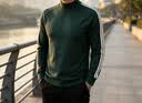 JEEP SPIRIT半高領打底衫男2026內衣長袖t恤潮流秋衣上衣服男裝緊身 綠色 M 曬單實拍圖