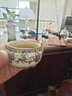 心去處青花汝窯禪定杯茶杯主人杯品茗杯滿花描金琺瑯彩高檔單杯家用喝茶 纏枝蓮米黃汝窯小禪定杯-單個(gè) 曬單實(shí)拍圖