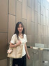 蔻馳（COACH）奧萊女士夏季女包經典標志CITY拉鏈托特包單肩手提包禮物city30 沙黃色/粉筆白色（新版） 曬單實拍圖