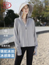 浪莎防曬衣女2026新款防紫外線(xiàn)冰絲涼感夏季超薄透氣戶(hù)外舒適寬松帽檐 灰色【真錦綸】 UPF50+ XL 建議115-140斤 曬單實(shí)拍圖
