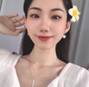 YYYDS S925銀雙層疊戴項(xiàng)鏈輕奢高級(jí)2025年新款女七夕情人節(jié)禮物送女友 S925銀雙層疊戴圓形一字項(xiàng)鏈 曬單實(shí)拍圖