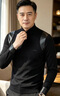 JEEP SPIRIT2026夏季半高領(lǐng)打底衫男士緊身修身韓版潮流帥氣上衣服男裝 黑色【奢級(jí)甄選】 M （適合115斤以內(nèi)） 曬單實(shí)拍圖