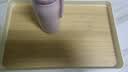 onlycook茶盤托盤 茶杯玻璃杯酒杯盤子茶盤 甜品蛋糕餐盤 仿木紋盤大號 曬單實拍圖