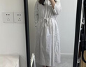 MUJI女式 輕盈 平紋套頭連衣裙女裝裙子長裙 26年春季連身裙 BC2QXC6S 米白色條紋 S (155/80A) 曬單實拍圖