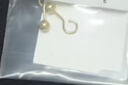 老鳳祥999足金養耳洞耳釘黃金金豆耳飾節老婆七夕情人節禮物送女友 （今日/次日達）約0.3g(一對) 老鳳祥足金圓珠耳釘 曬單實拍圖