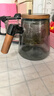 古德窯 茶壺泡茶壺茶水分離飄逸杯2025新款玻璃內膽一鍵過濾泡茶杯茶具 胡桃木玻璃煙灰款飄逸茶壺 650ml 曬單實拍圖