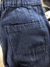 MUJI 女式 木棉混 牛仔 繭形褲 女款彎刀褲 褲子女裝26年春季 BE20TA6 藏青色 L (165/70A) 曬單實拍圖
