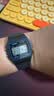 卡西歐（CASIO）手表 多功能簡(jiǎn)約中性小方塊學(xué)生電子表 F-91W-1DG【七夕】 曬單實(shí)拍圖