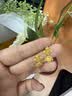 京工美作魚小寶耳飾古法黃金足金999花絲耳釘送女友禮物 3.73克 曬單實拍圖