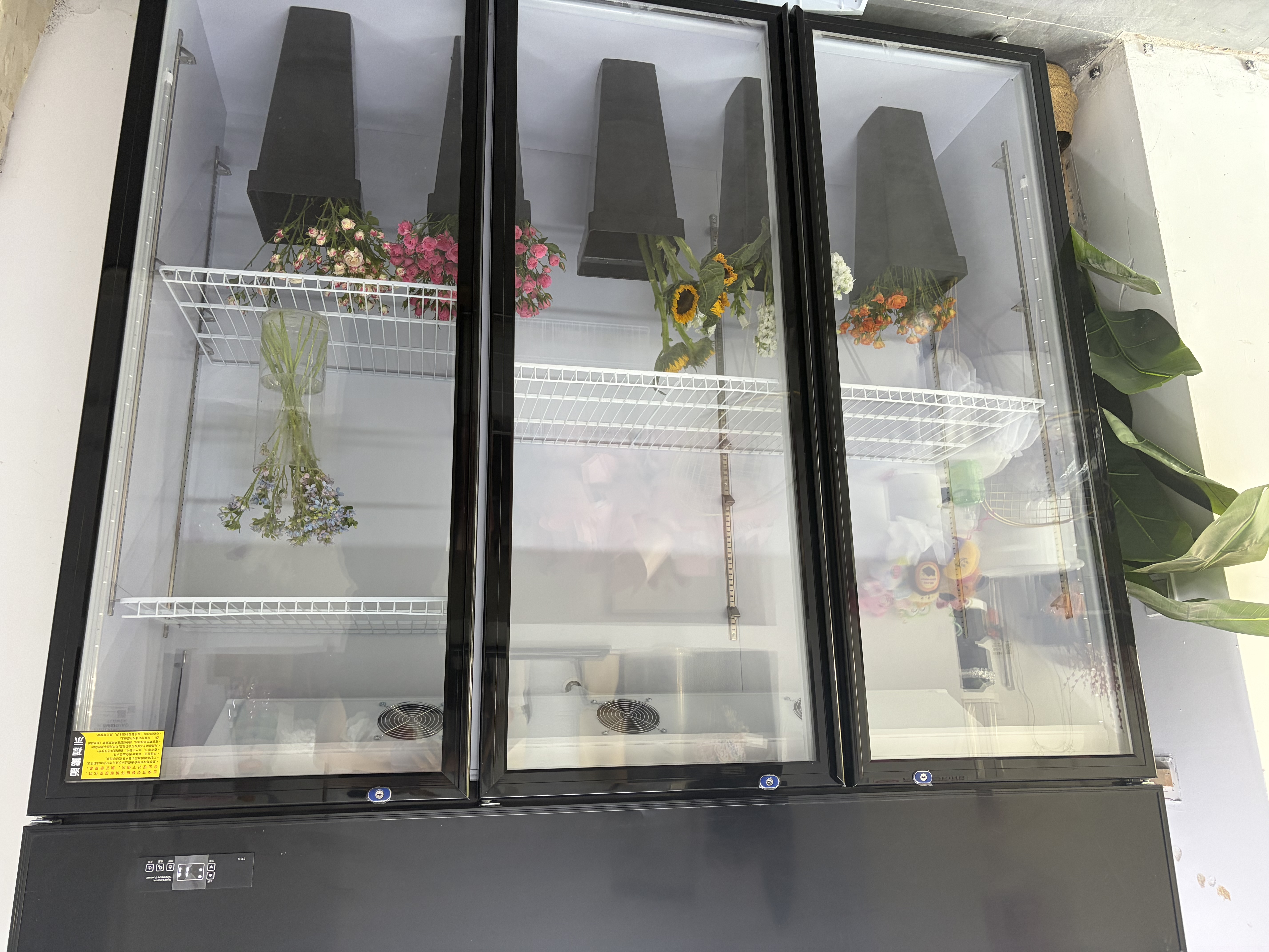 致濤鮮花保鮮柜鮮花柜商用冷柜鮮花冰柜立式節能冰箱專業養花設備智能商用冷藏展示柜 升級加大款上壓機黑色三門風冷鮮花柜 曬單實拍圖